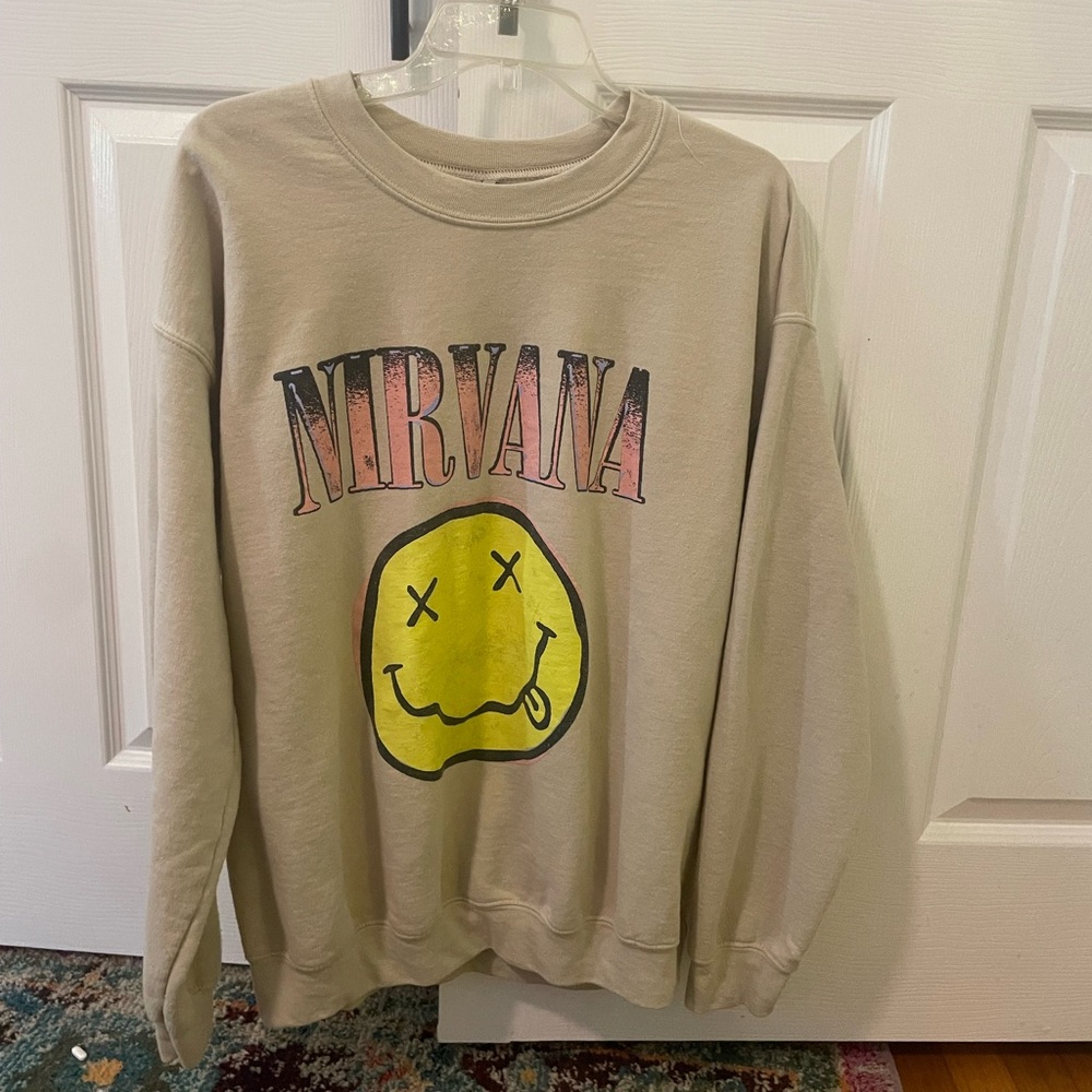 Tan Nirvana Sweatshirt